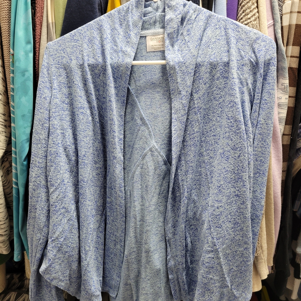 Danskin Now Light Blue Cardigan